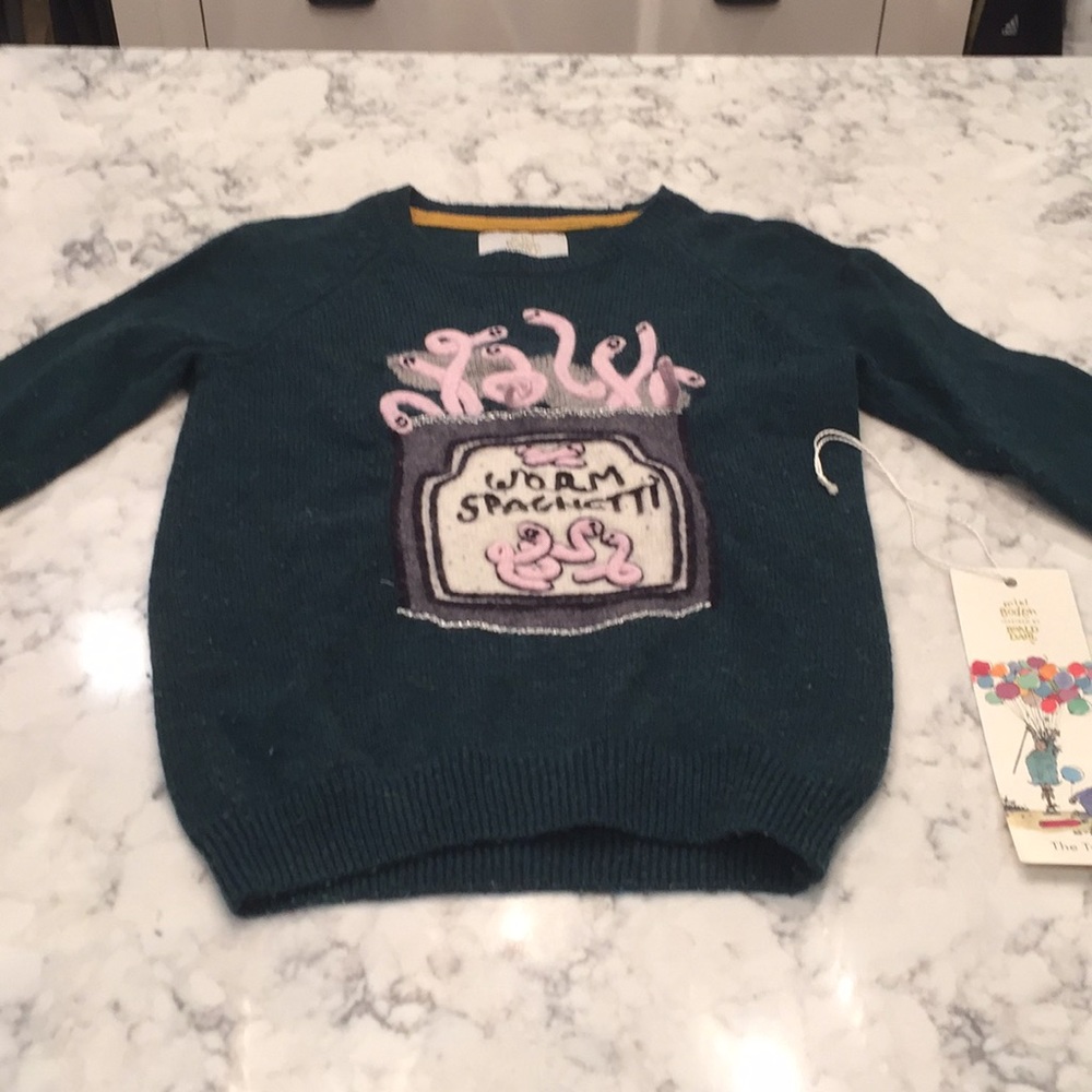 Mini Boden Rare Ronald Dahl The Twits sweater 7-8